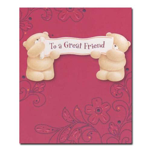 Great Friend Birthday Forever Friends Card